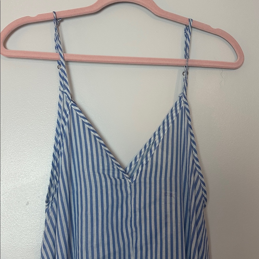 Blue Striped Maxi Dress - Picture 2 of 6